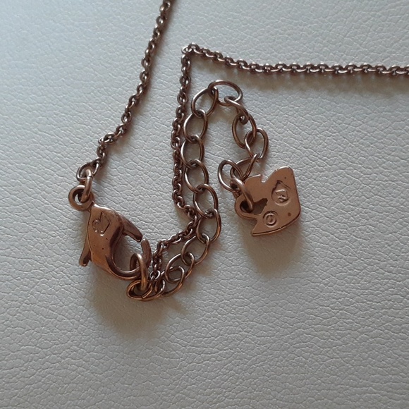 Authentic Swarovski Swan Stamped Rose Gold Necklace MM105 - Picture 7 of 10